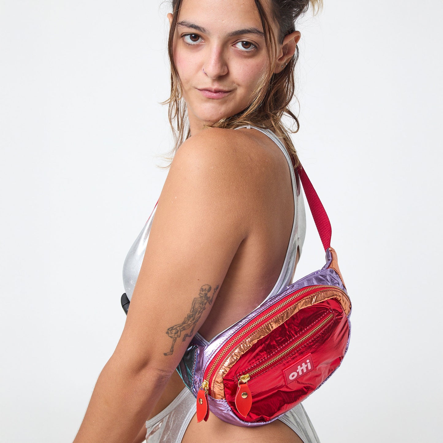 Pochete Shine front Red