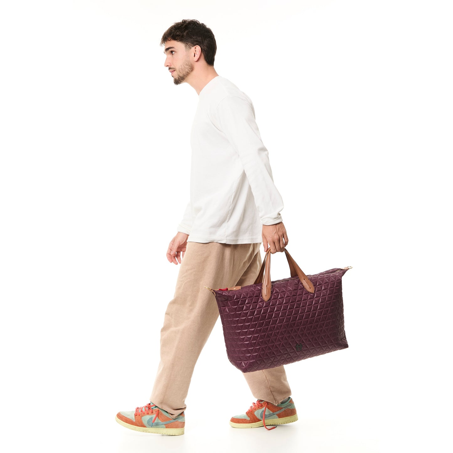Bolsa Matelassê Weekender Bordo