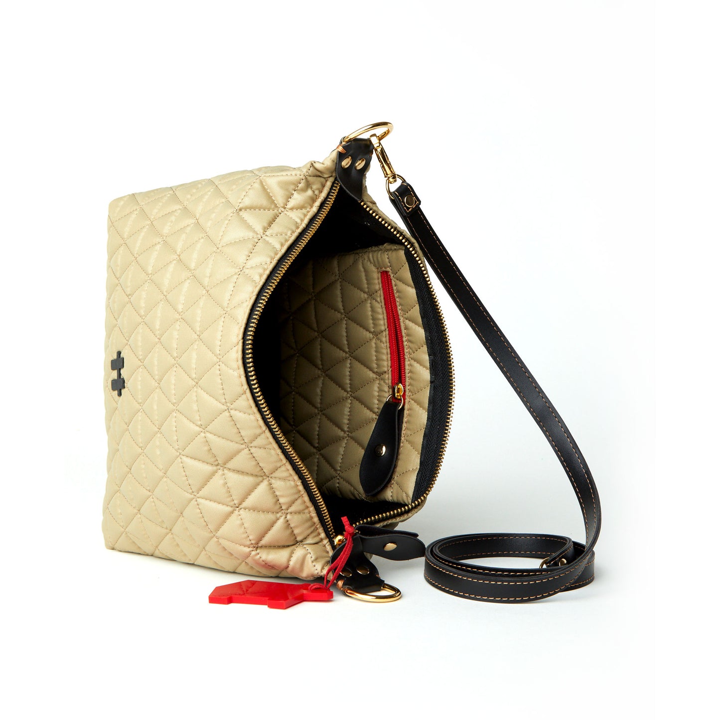 Bolsa Matelassê Pequena Khaki