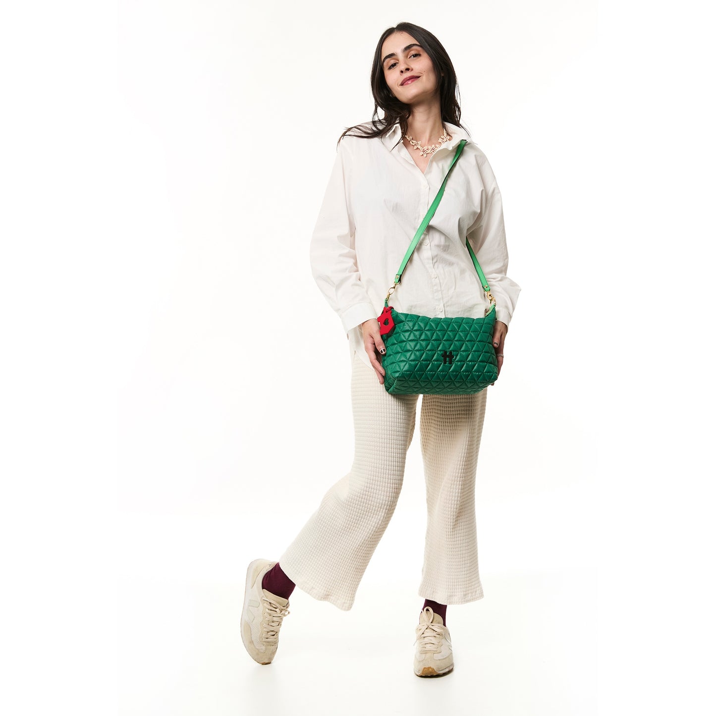 Bolsa Matelassê Pequena Bandeira