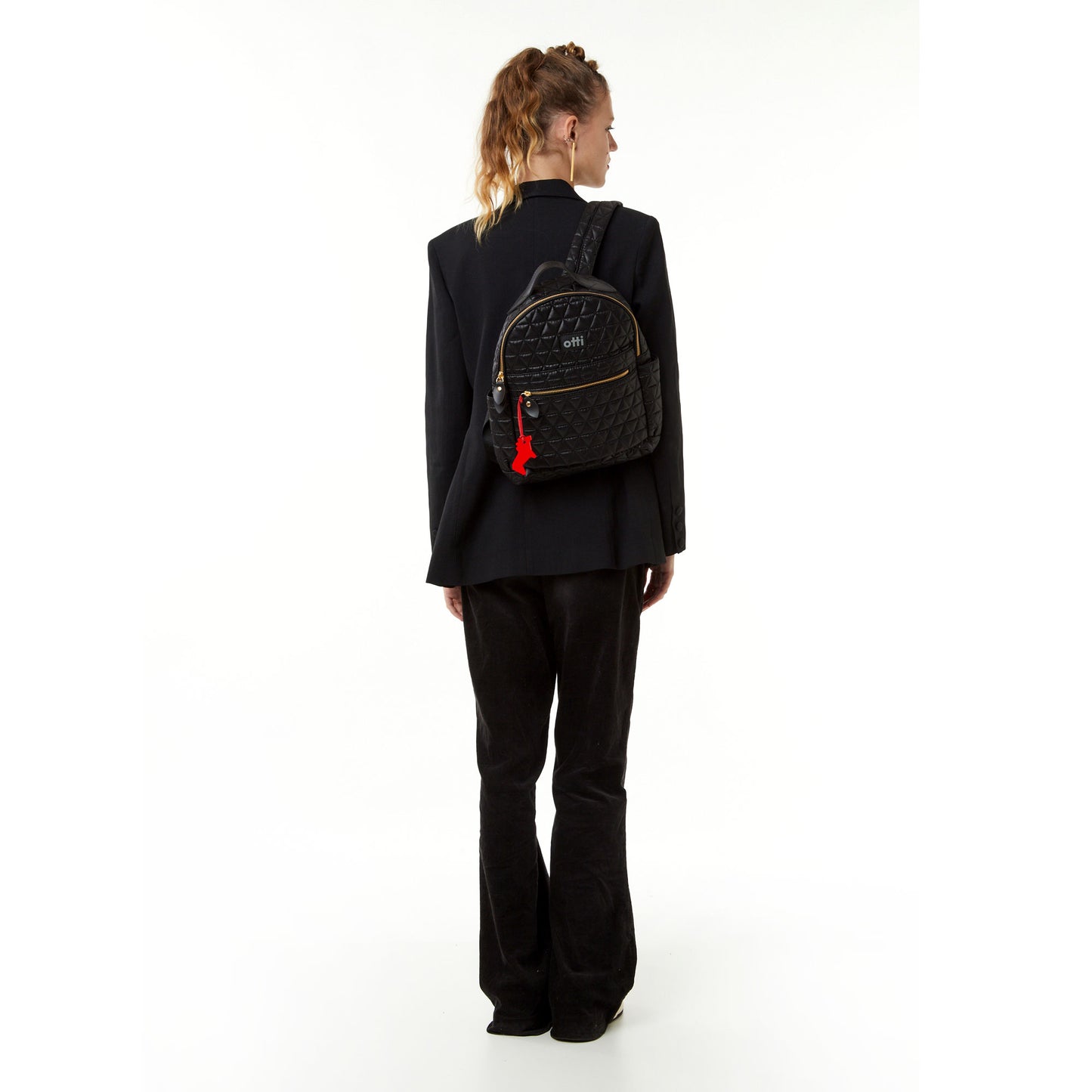 Mochila Pequena Matelassê Preto