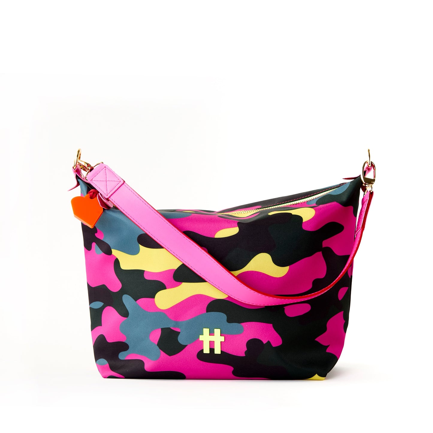 Bolsa Media Camouflages Rosa