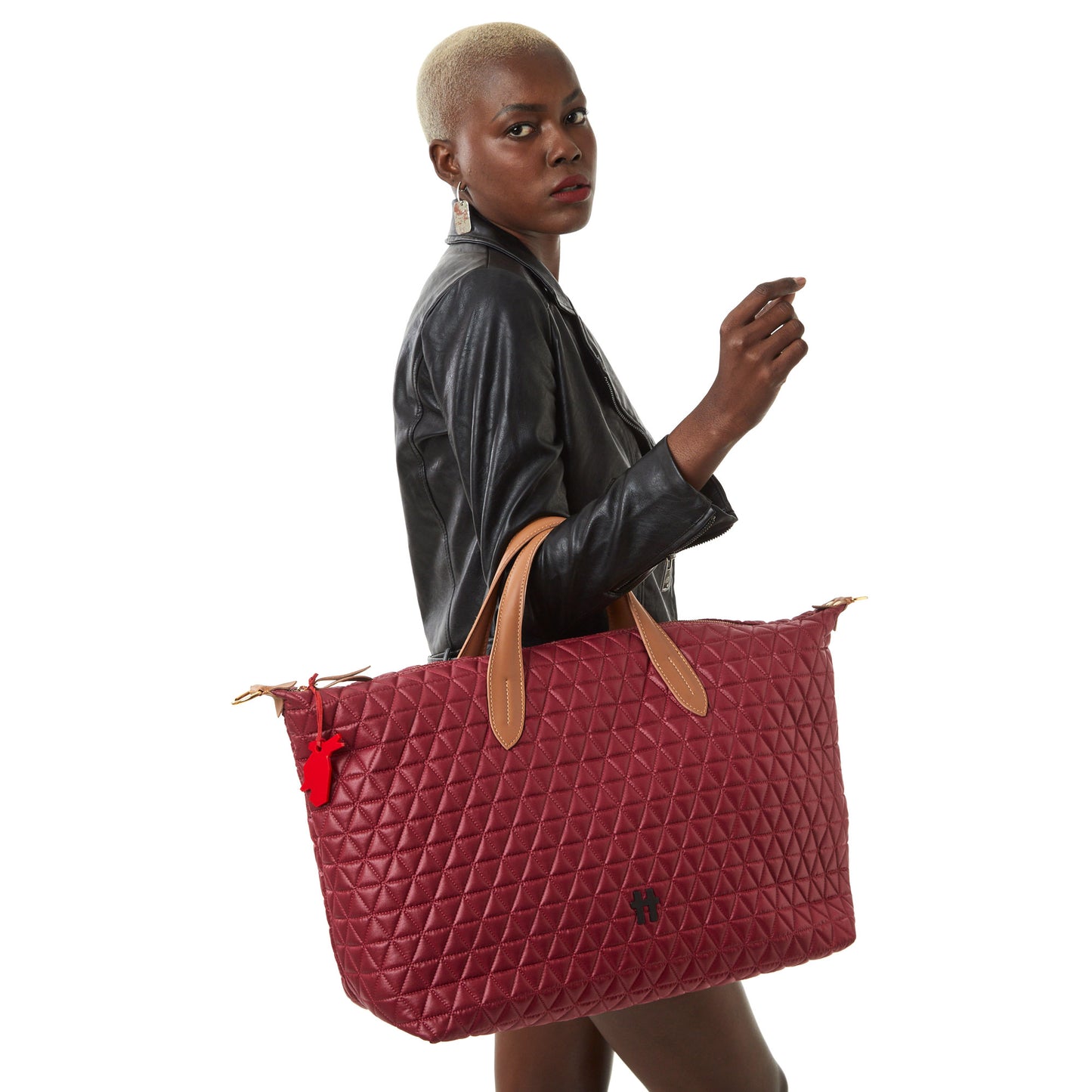 Bolsa Matelassê Weekender Vinho
