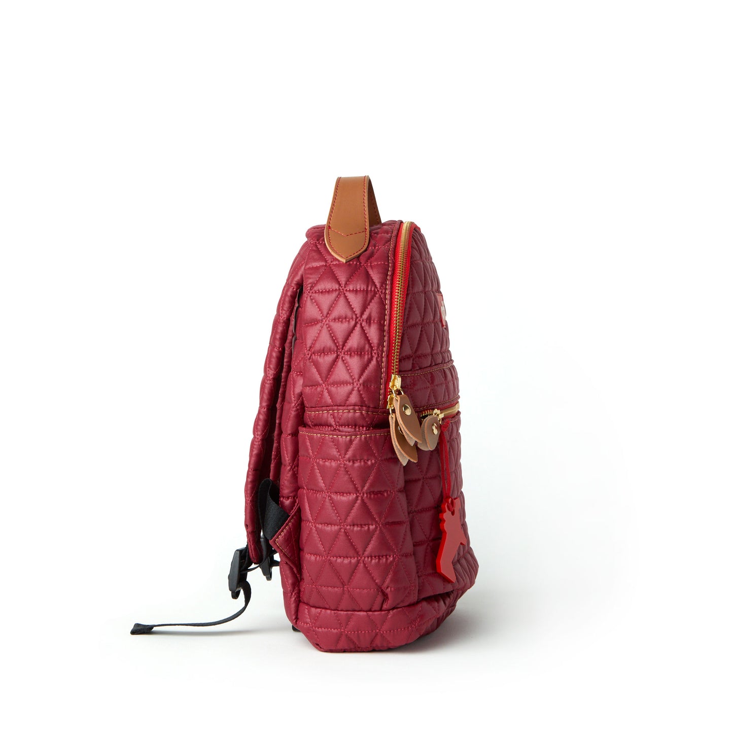 Mochila Pequena Matelassê Vinho