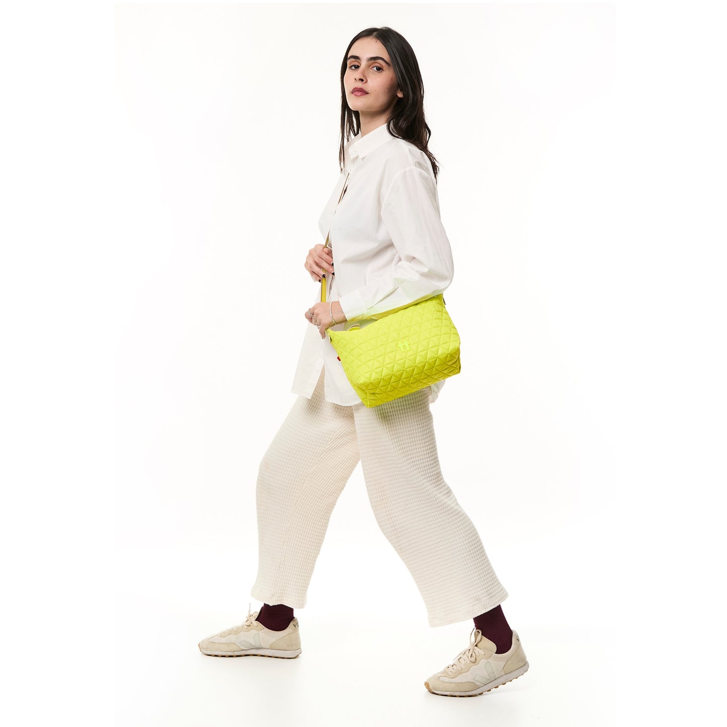 Bolsa Matelassê Pequena Amarelo