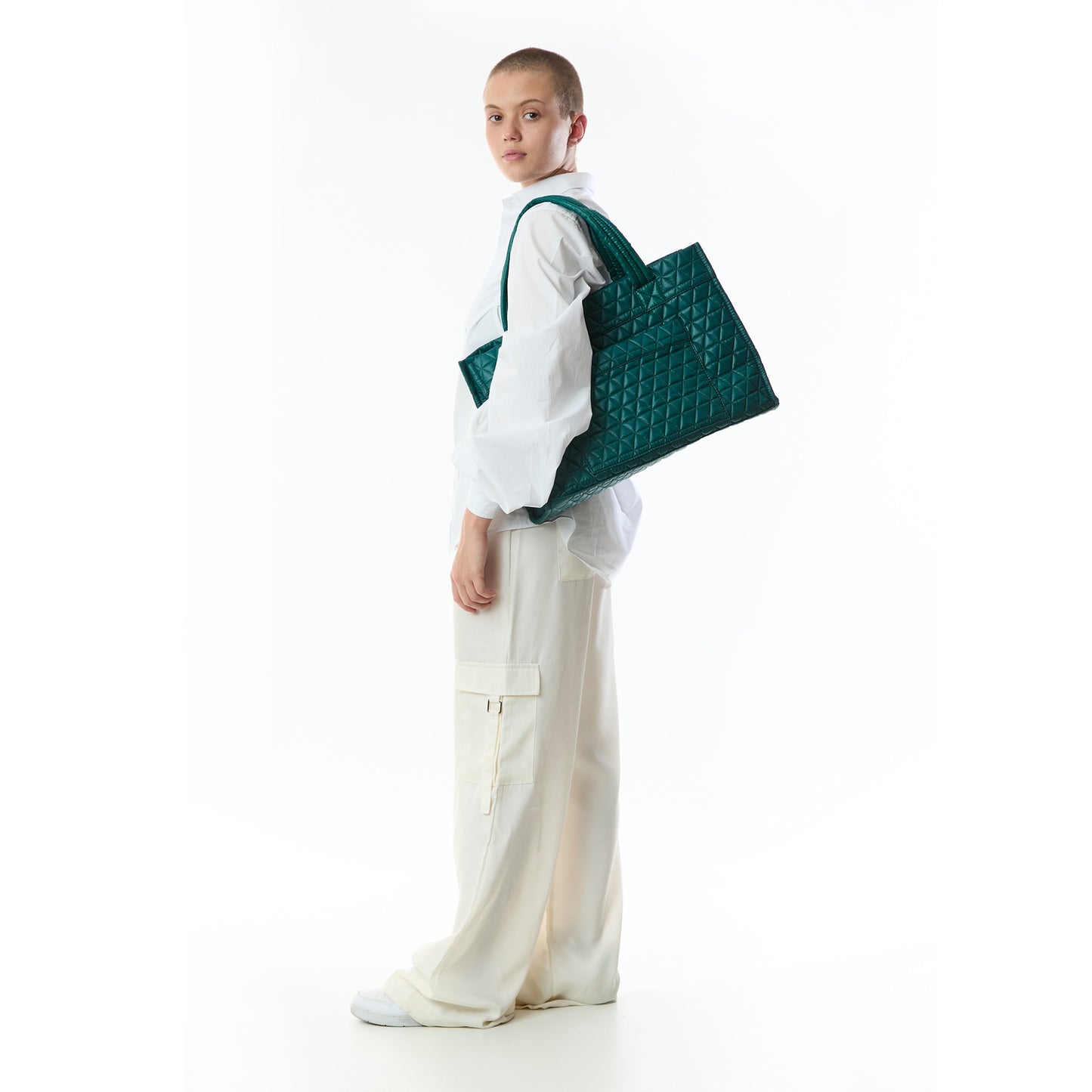 Tote Matelasse Petroleo