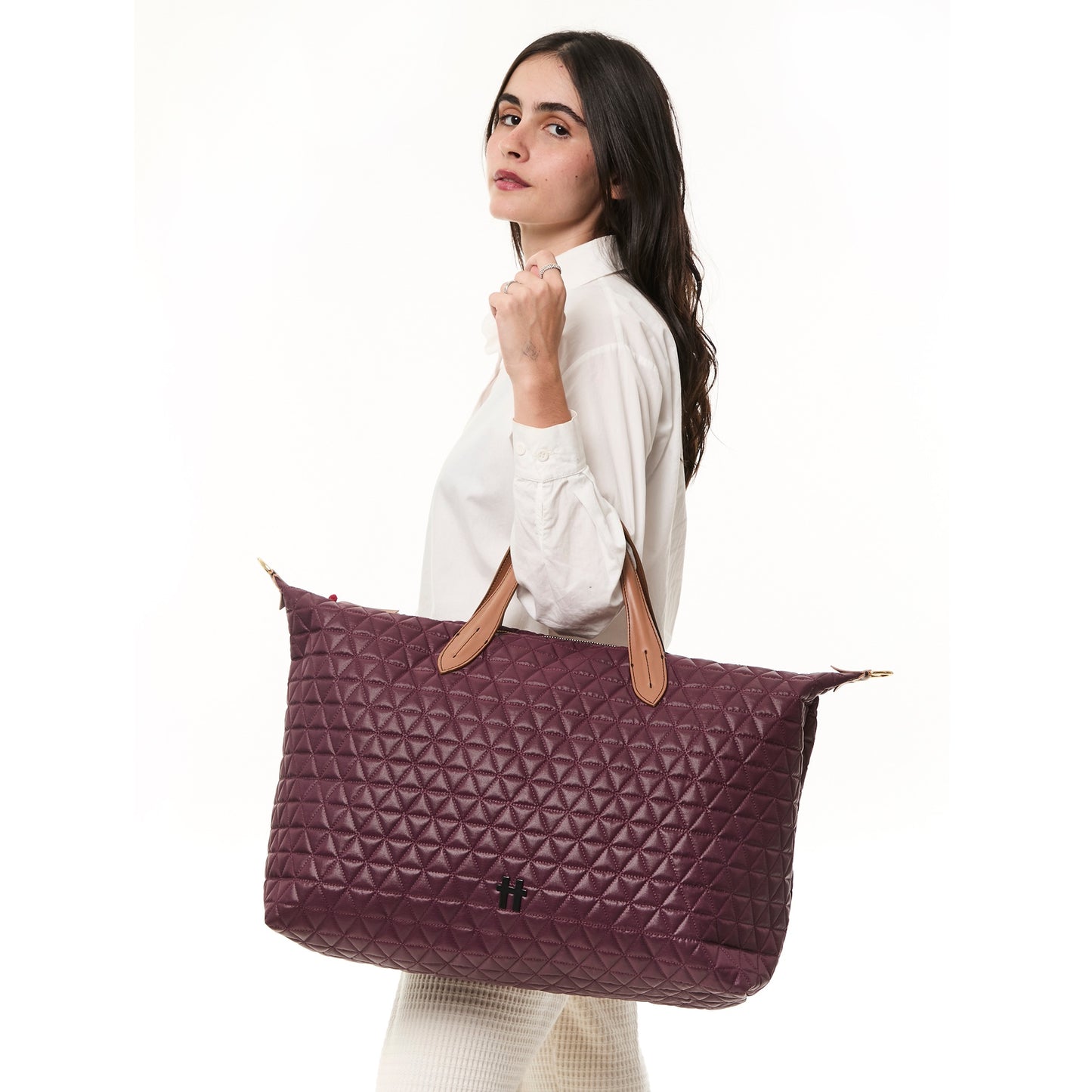 Bolsa Matelassê Weekender Bordo