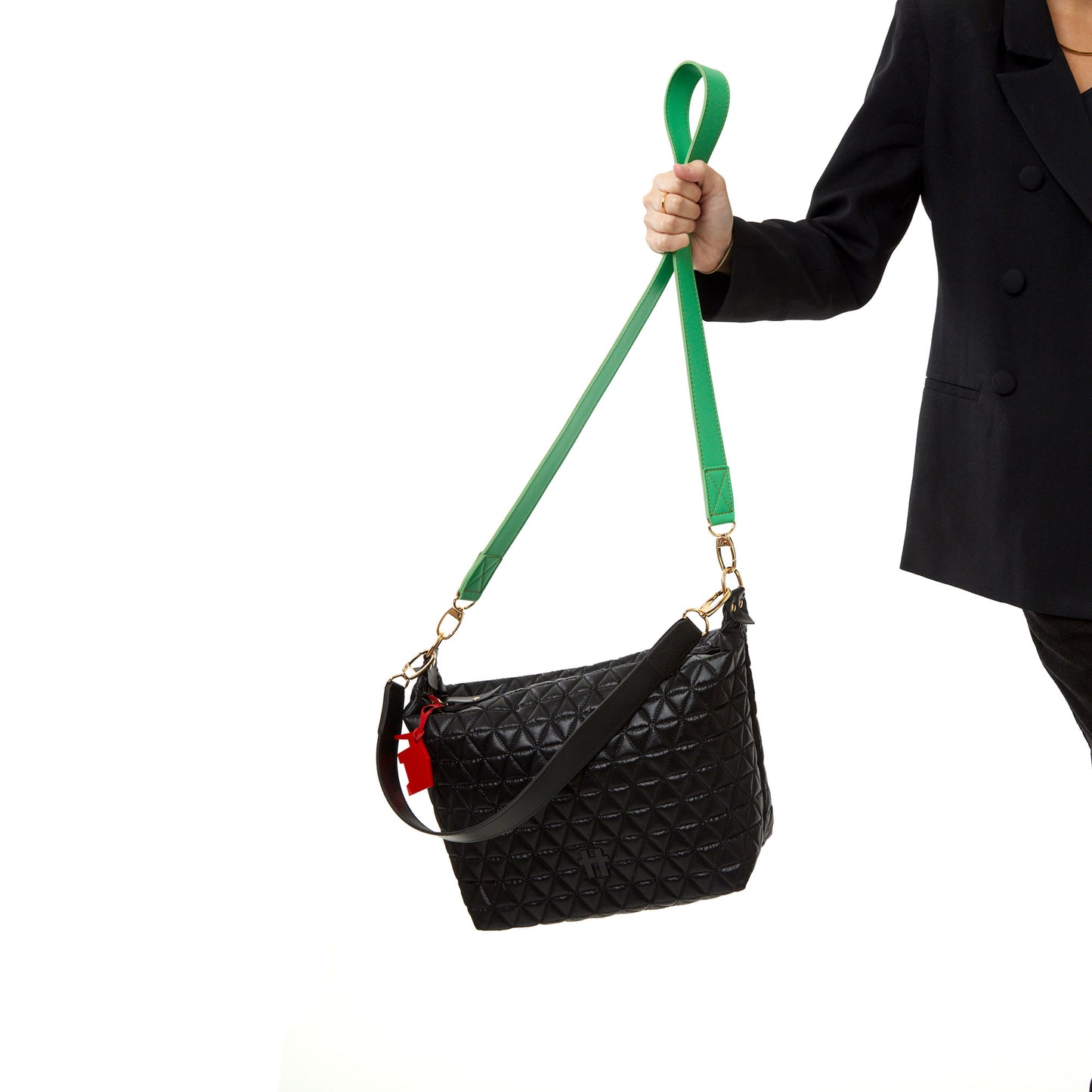 Bolsa Matelassê Media Preto