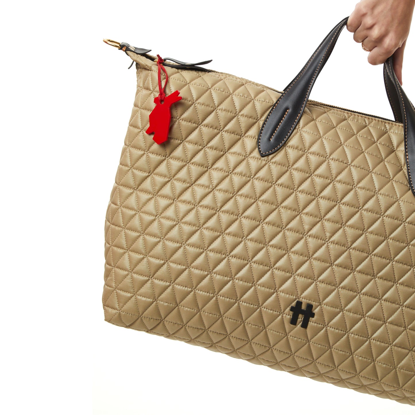 Bolsa Matelassê Weekender Khaki