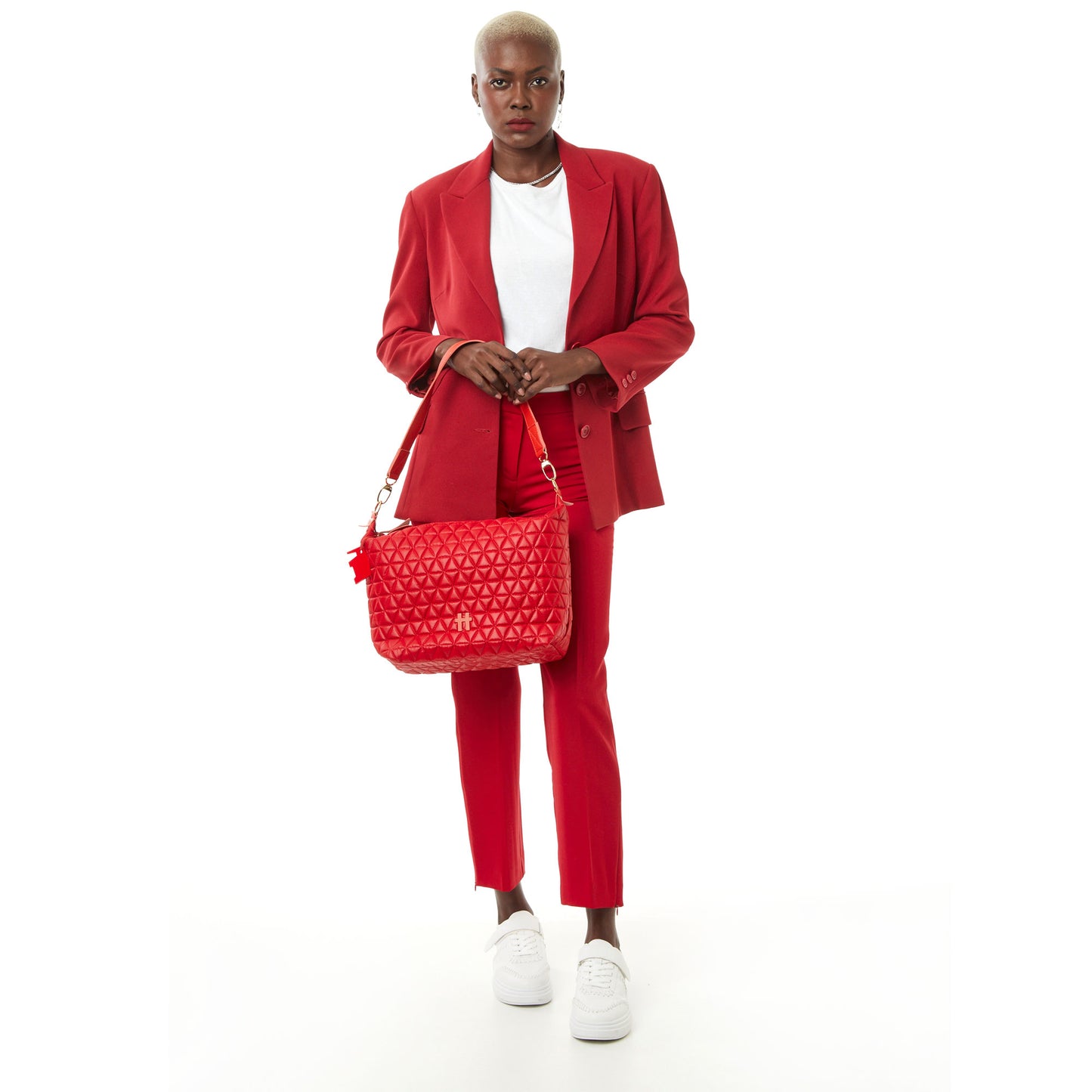 Bolsa Matelassê Media Vermelho