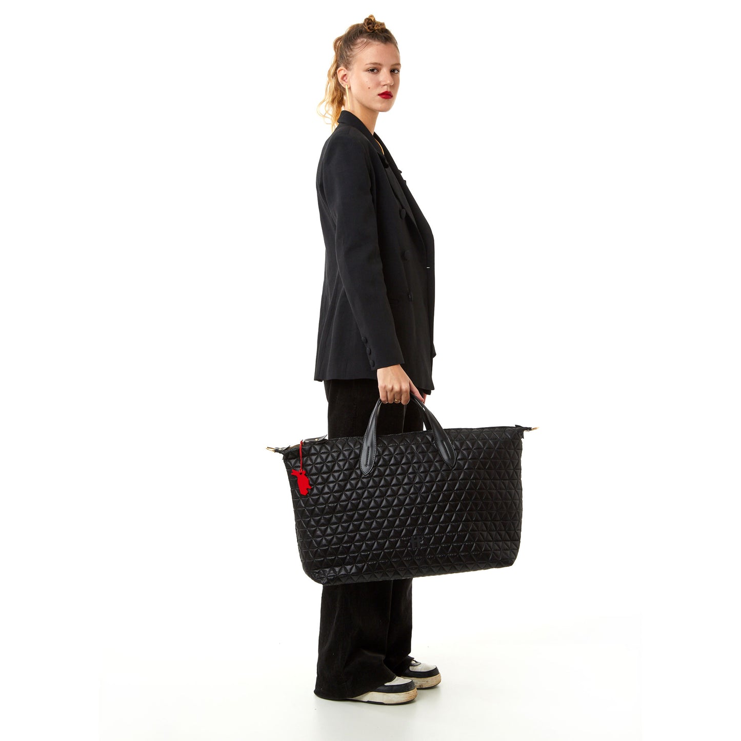 Bolsa Matelassê Weekender Preto