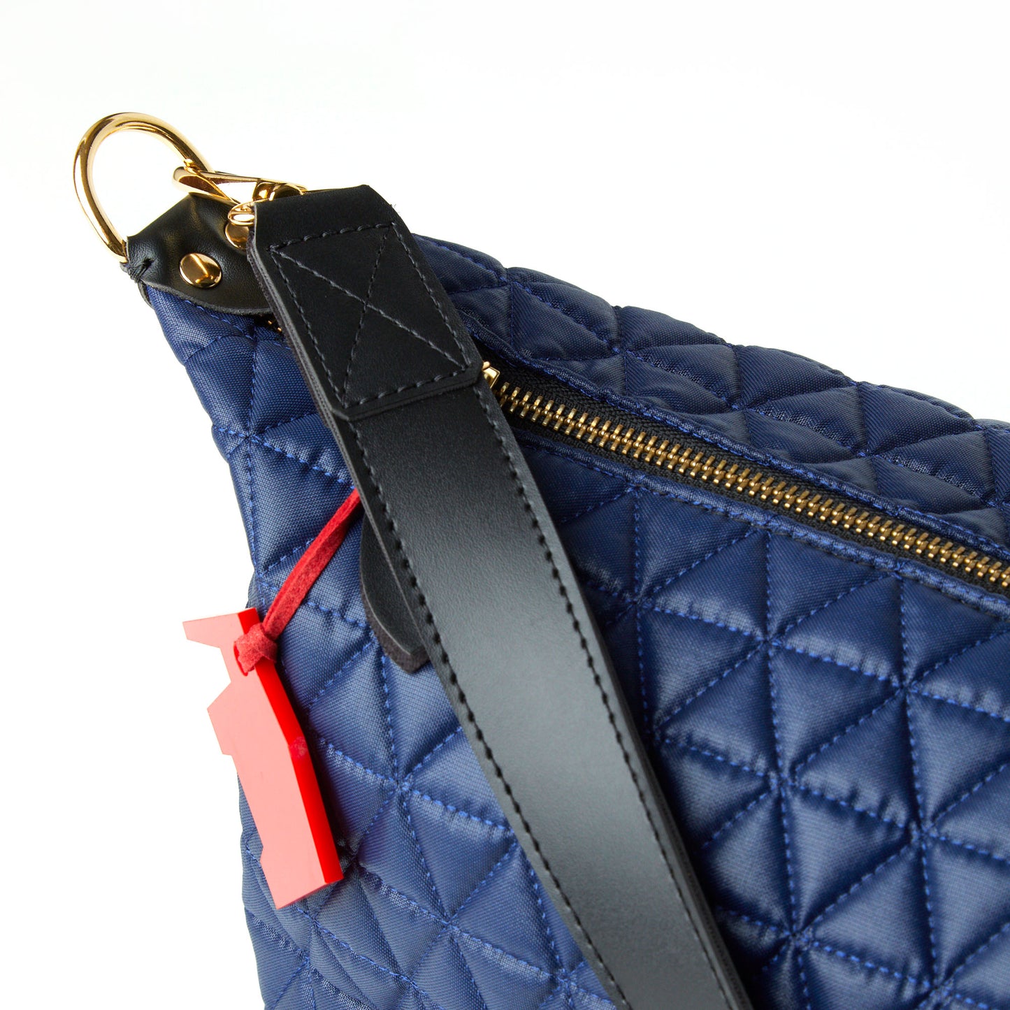 Bolsa Matelassê Media Azul Marinho