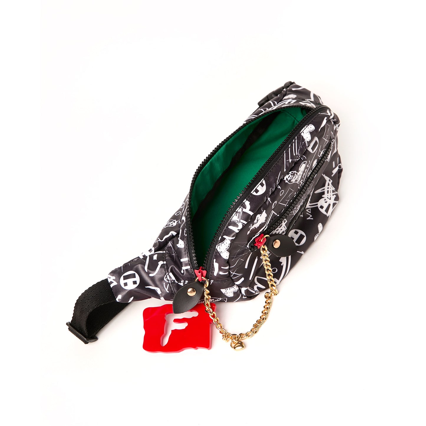 Pochete Queens Crown Black Preto