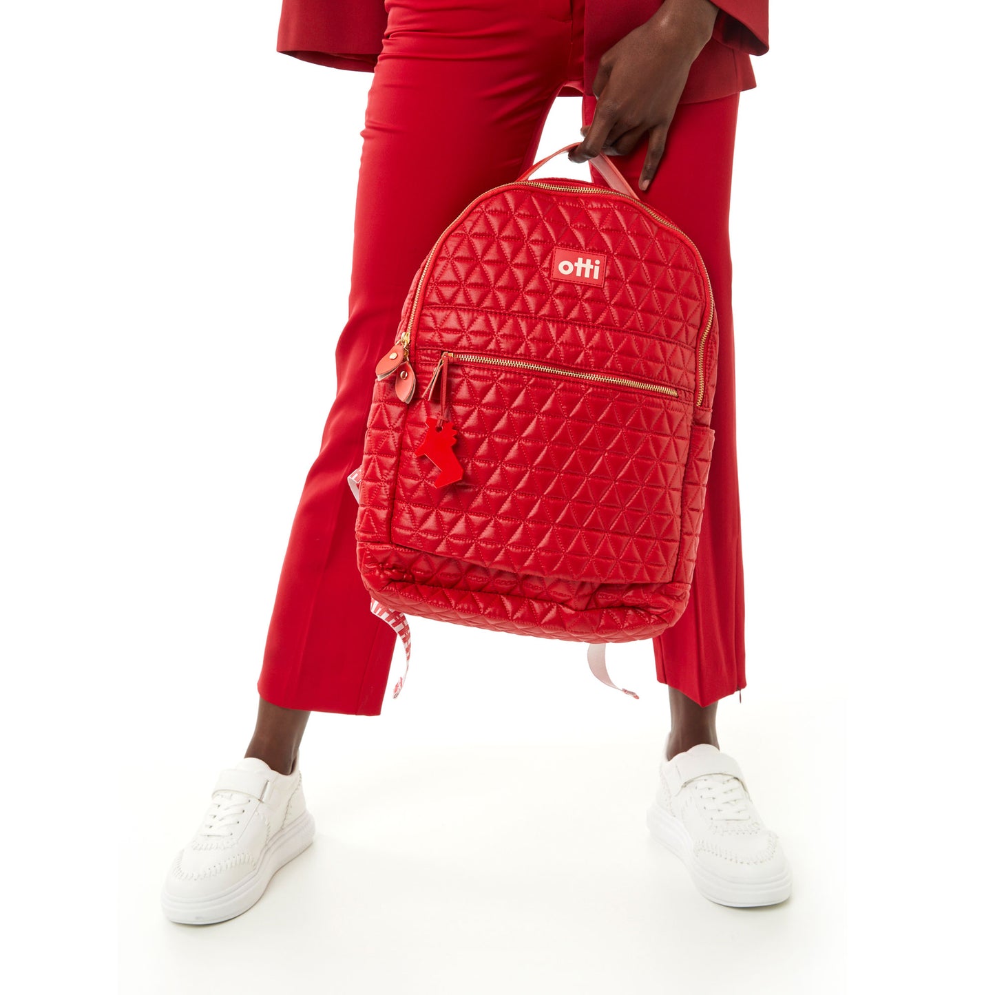 Mochila Media Matelassê Vermelho