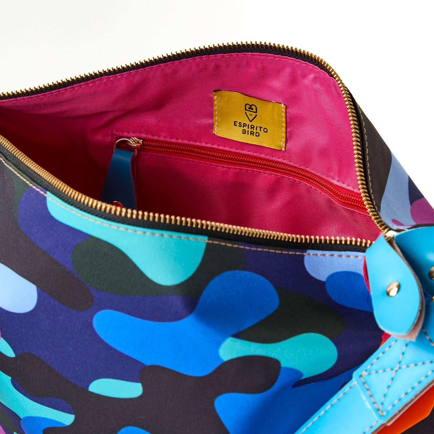 Bolsa Media Camouflages Azul