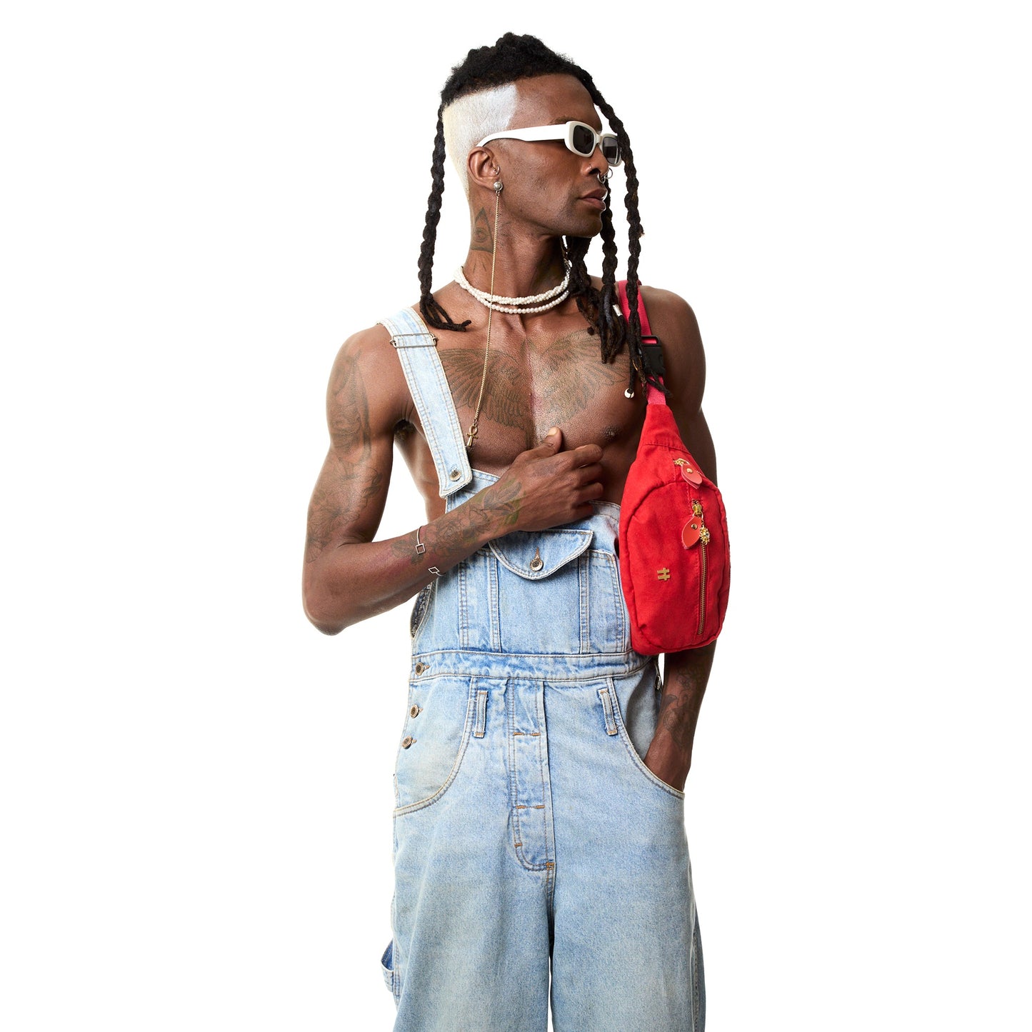 Pochete Sued Vermelho