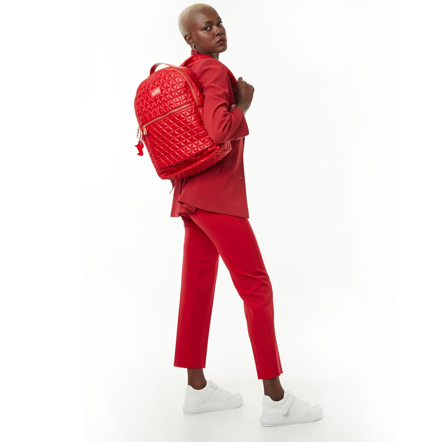 Mochila Media Matelassê Vermelho