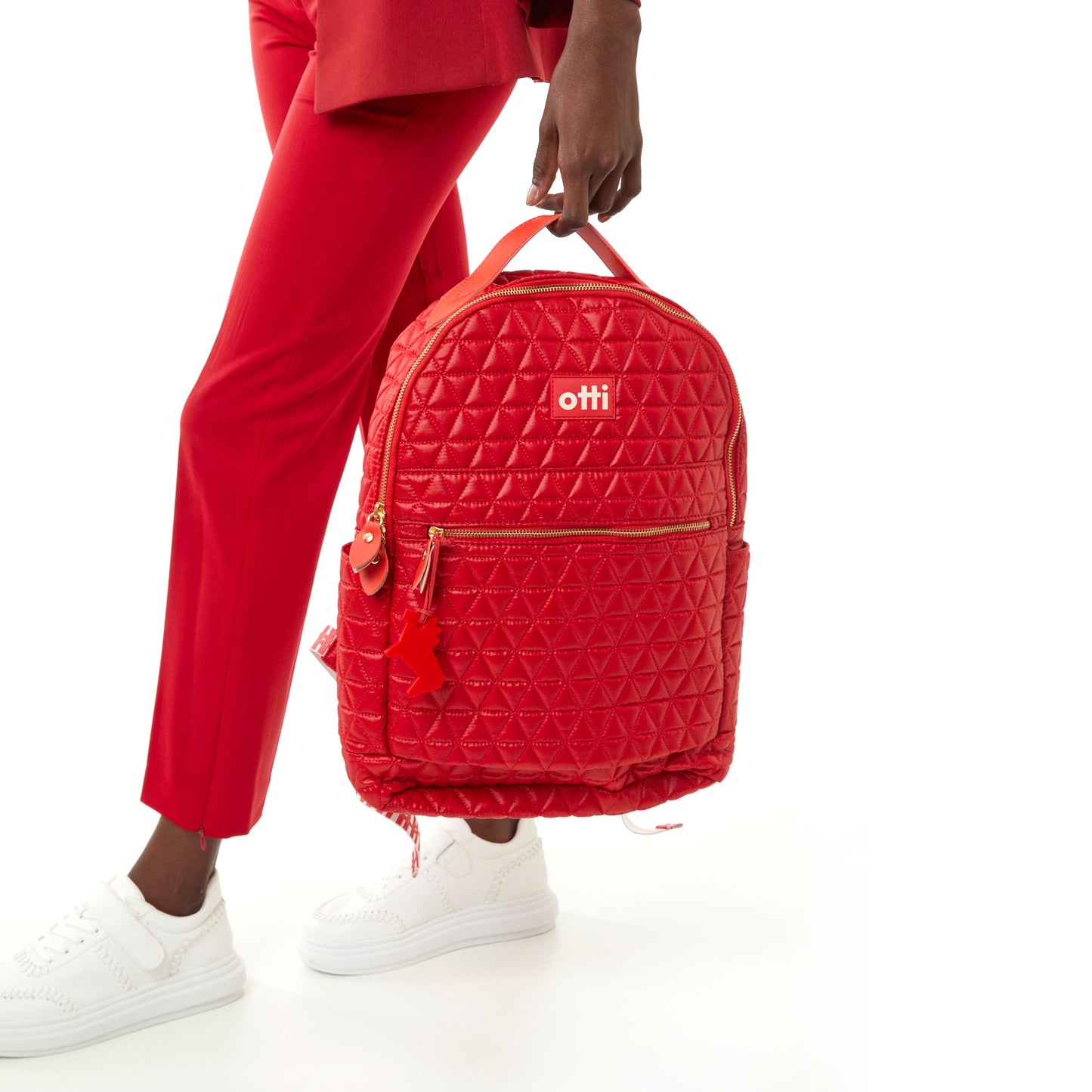 Mochila Media Matelassê Vermelho