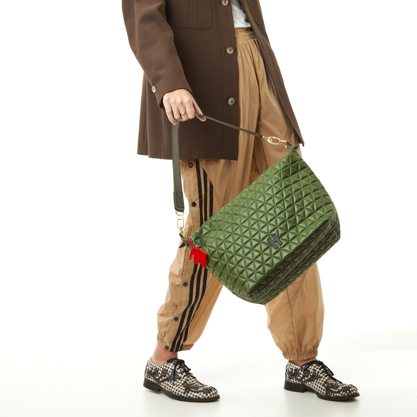 Bolsa Matelassê Media Verde Equipamento