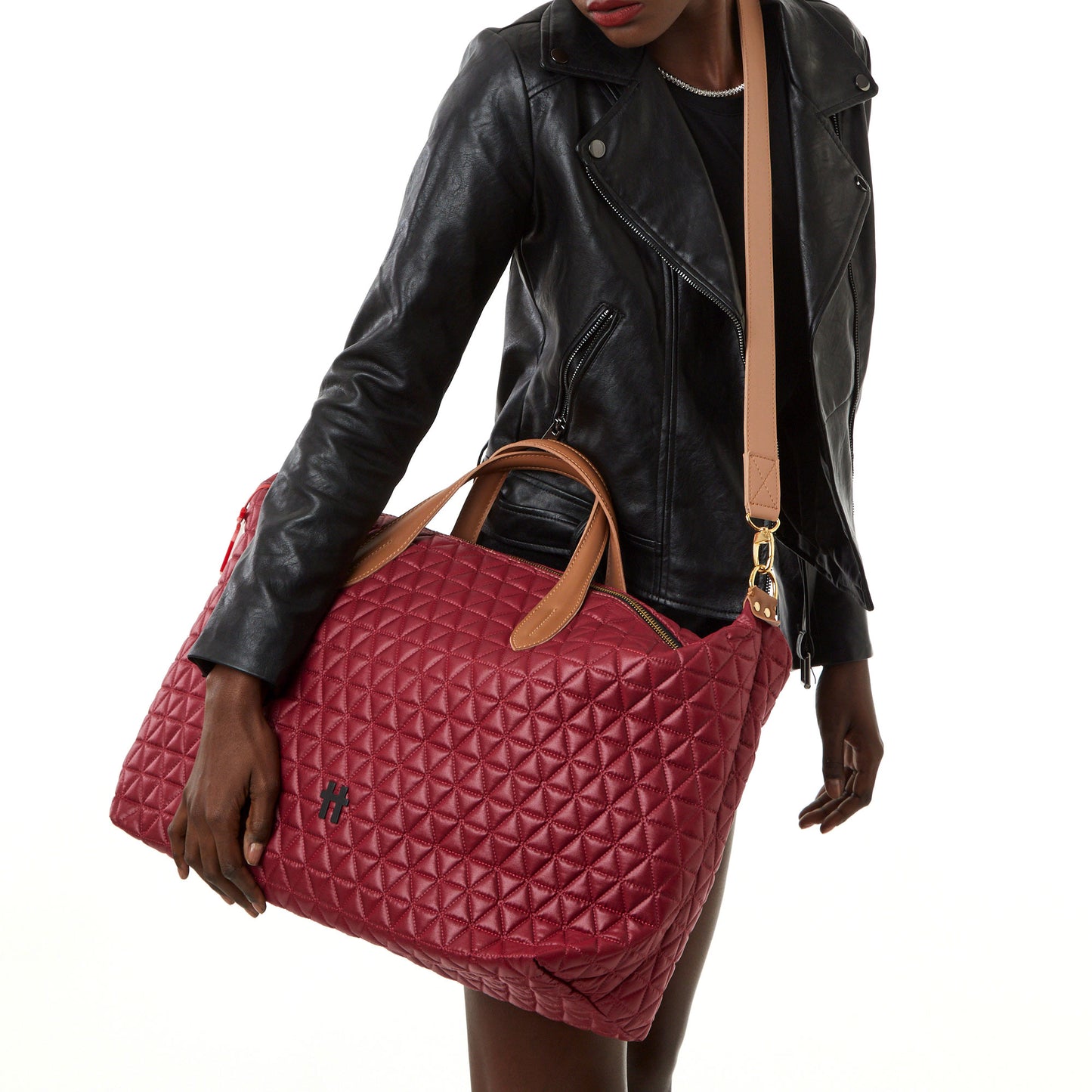 Bolsa Matelassê Weekender Vinho