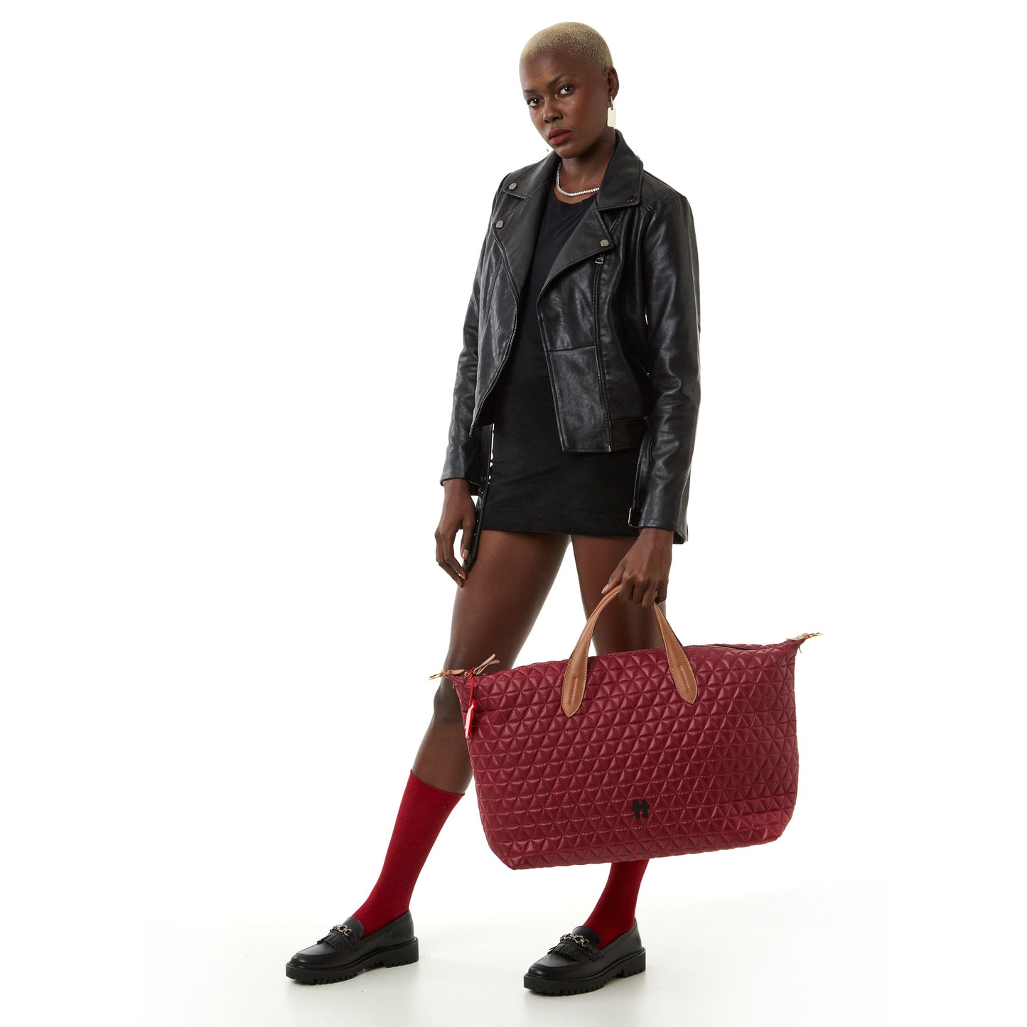 Bolsa Matelassê Weekender Vinho
