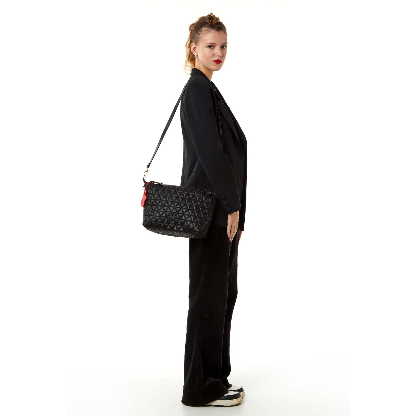Bolsa Matelassê Pequena Preto