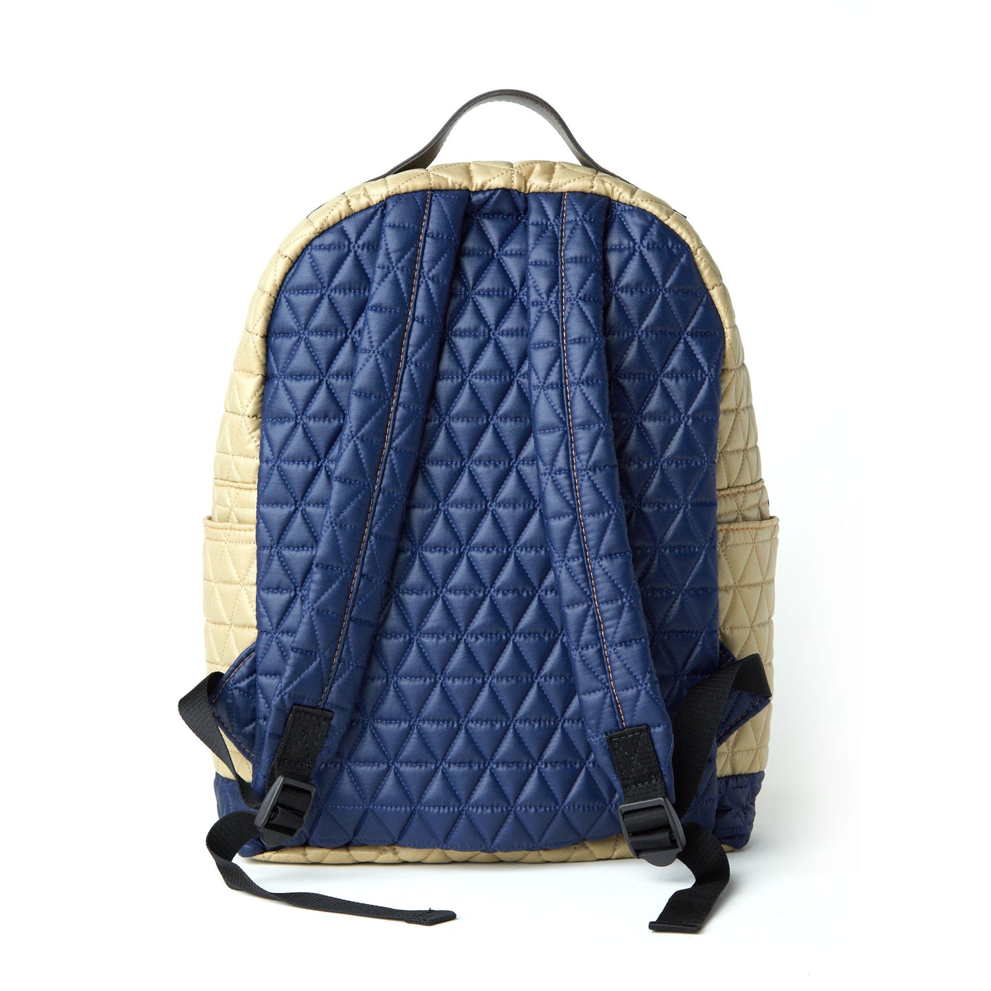 Mochila Media Matelassê Multicolor 07 Azul Marinho/ Khaki/ Vermelho