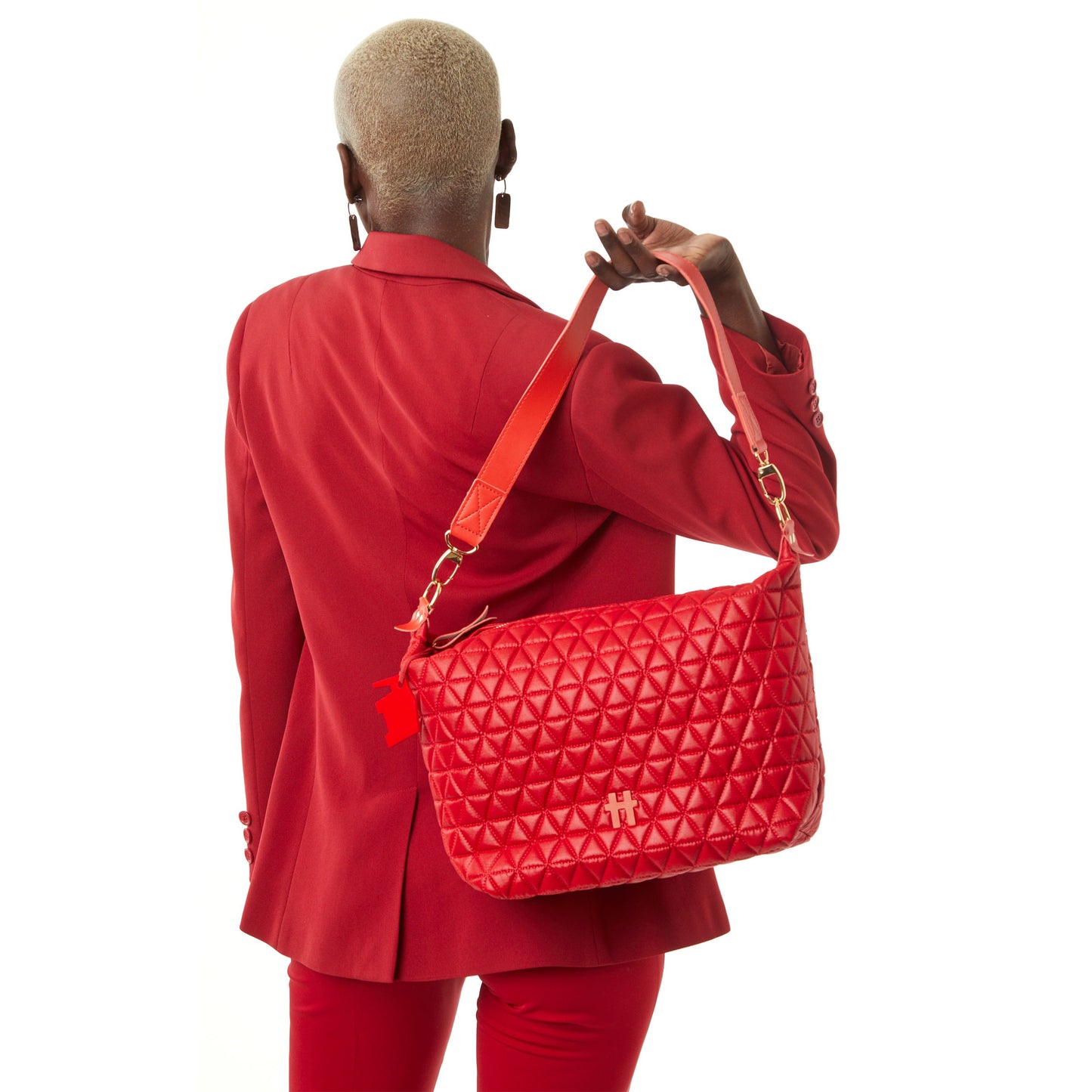 Bolsa Matelassê Media Vermelho