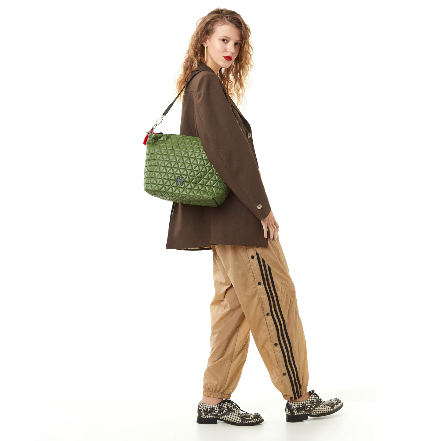 Bolsa Matelassê Media Verde Equipamento