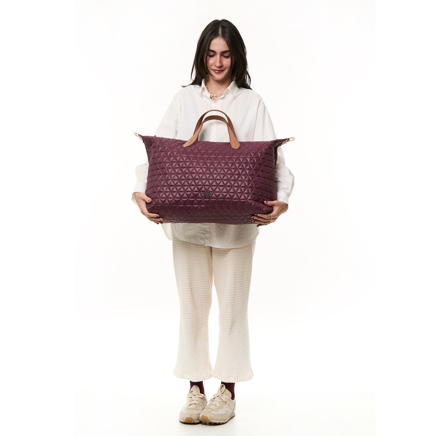 Bolsa Matelassê Weekender Bordo
