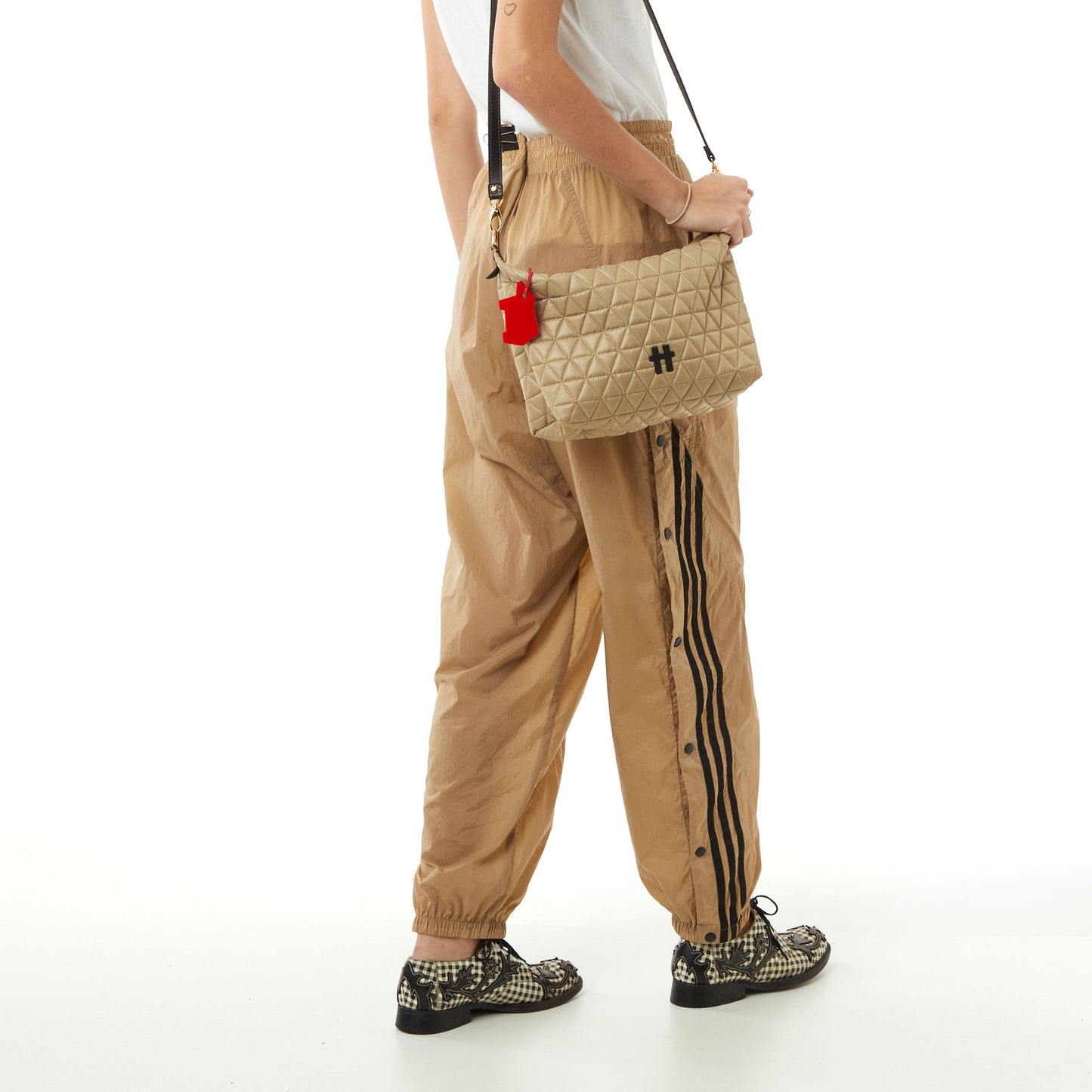 Bolsa Matelassê Pequena Khaki
