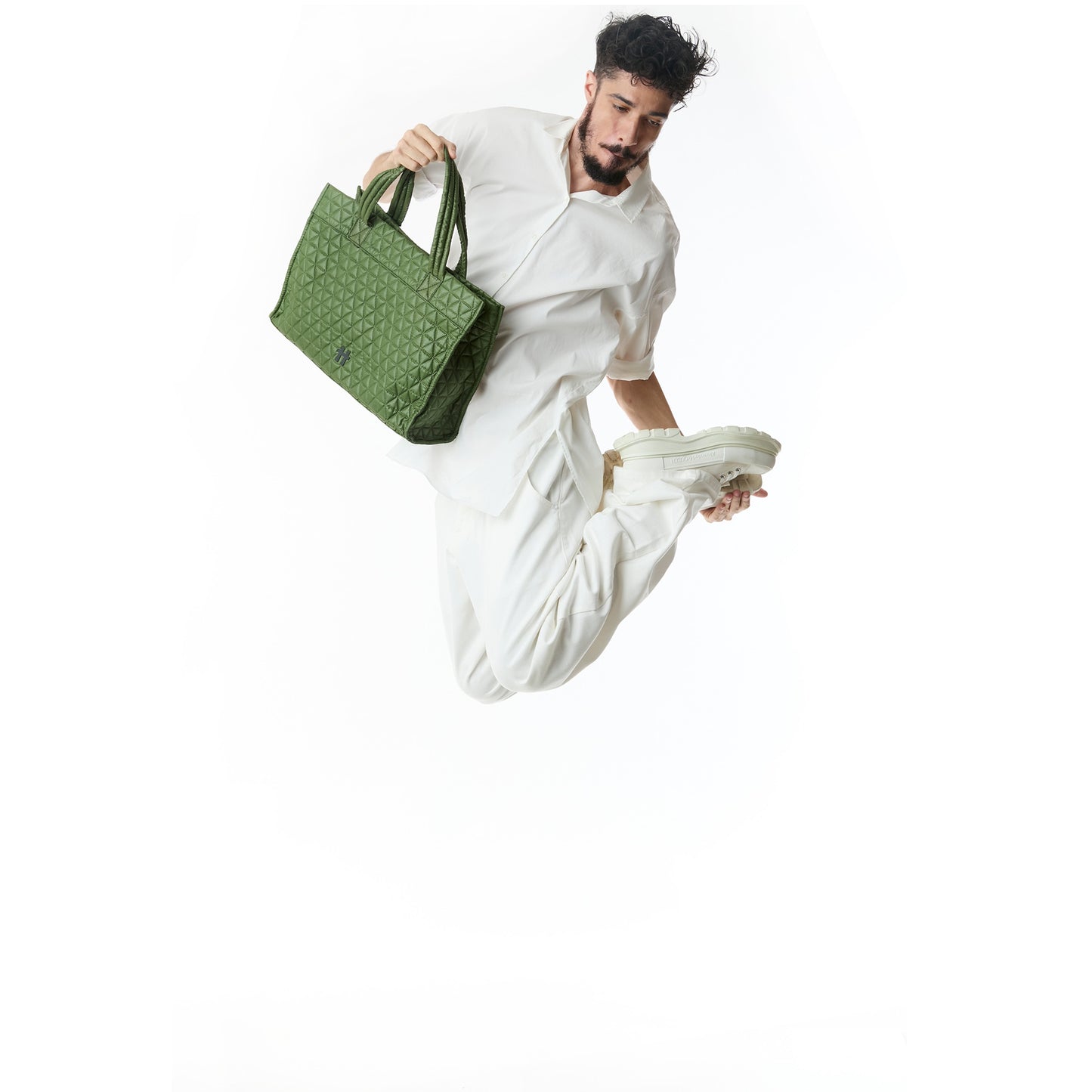 Tote Matelasse Verde Equipamento