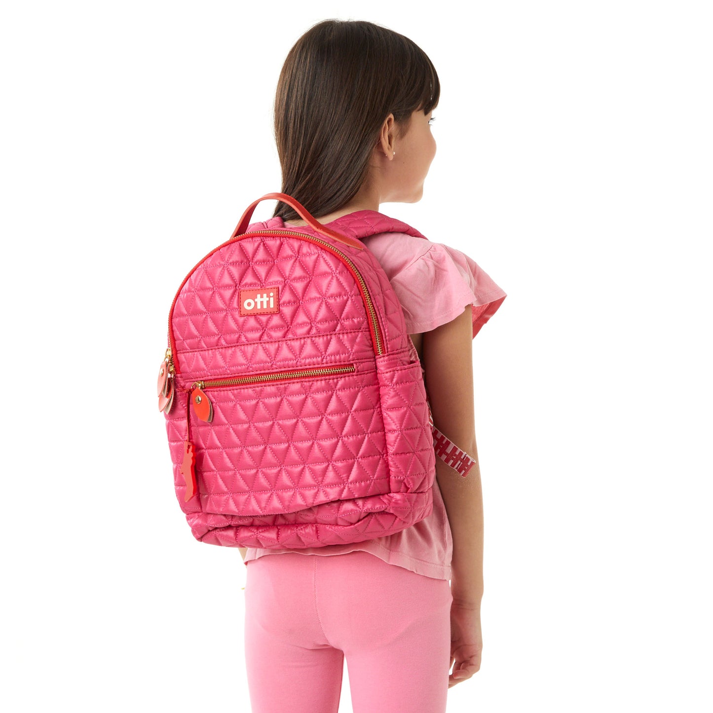 Mochila Pequena Matelassê Chiclete