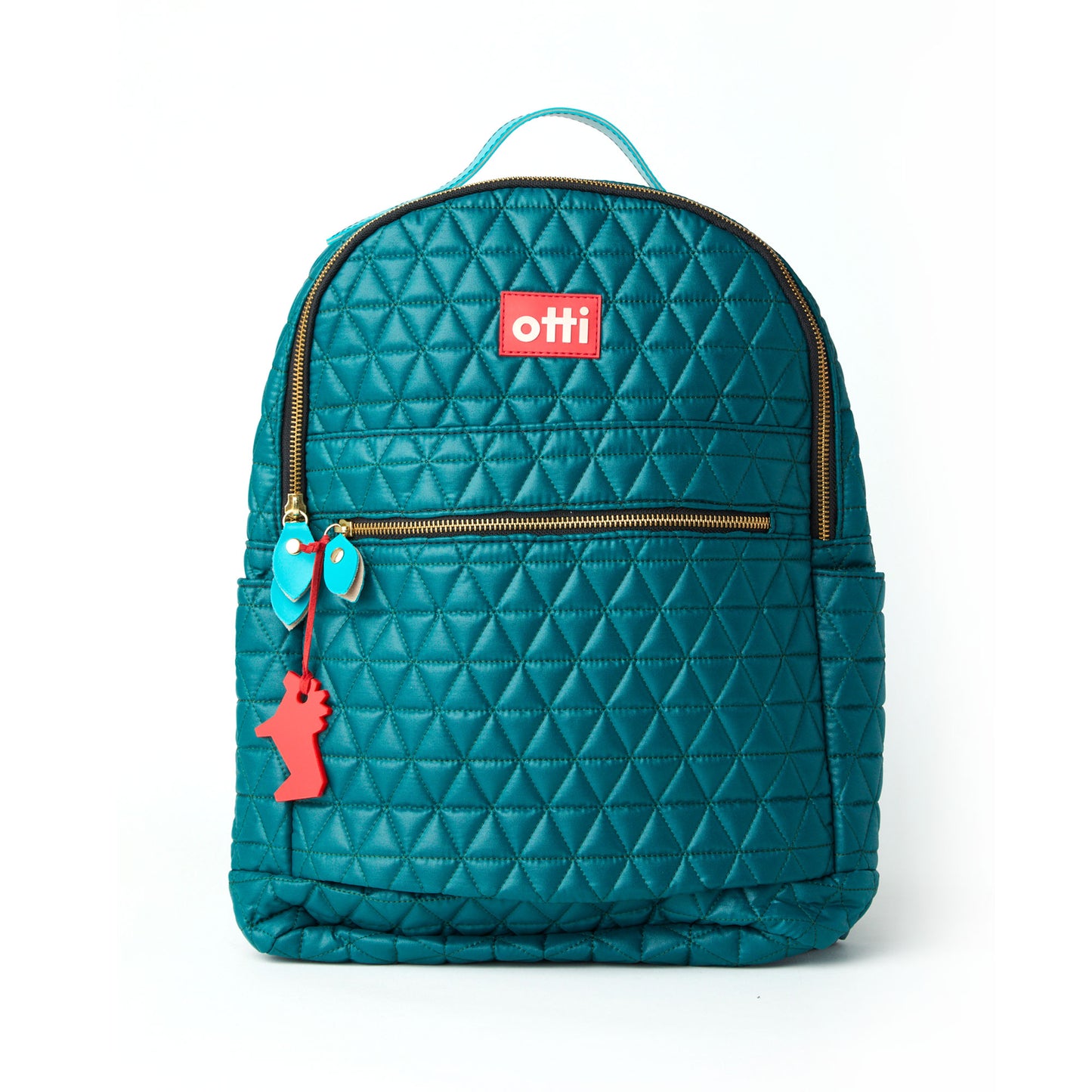 Mochila Media Matelassê Verde Petroleo