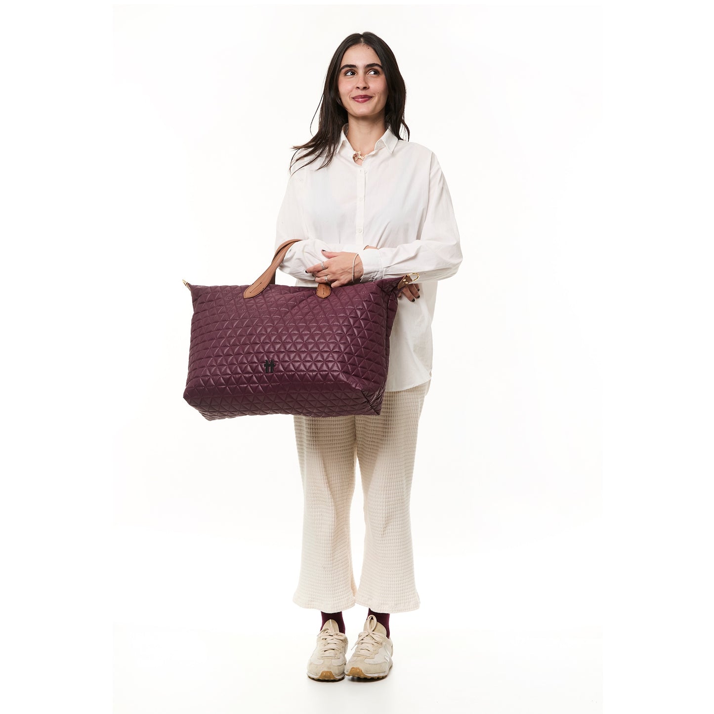 Bolsa Matelassê Weekender Bordo