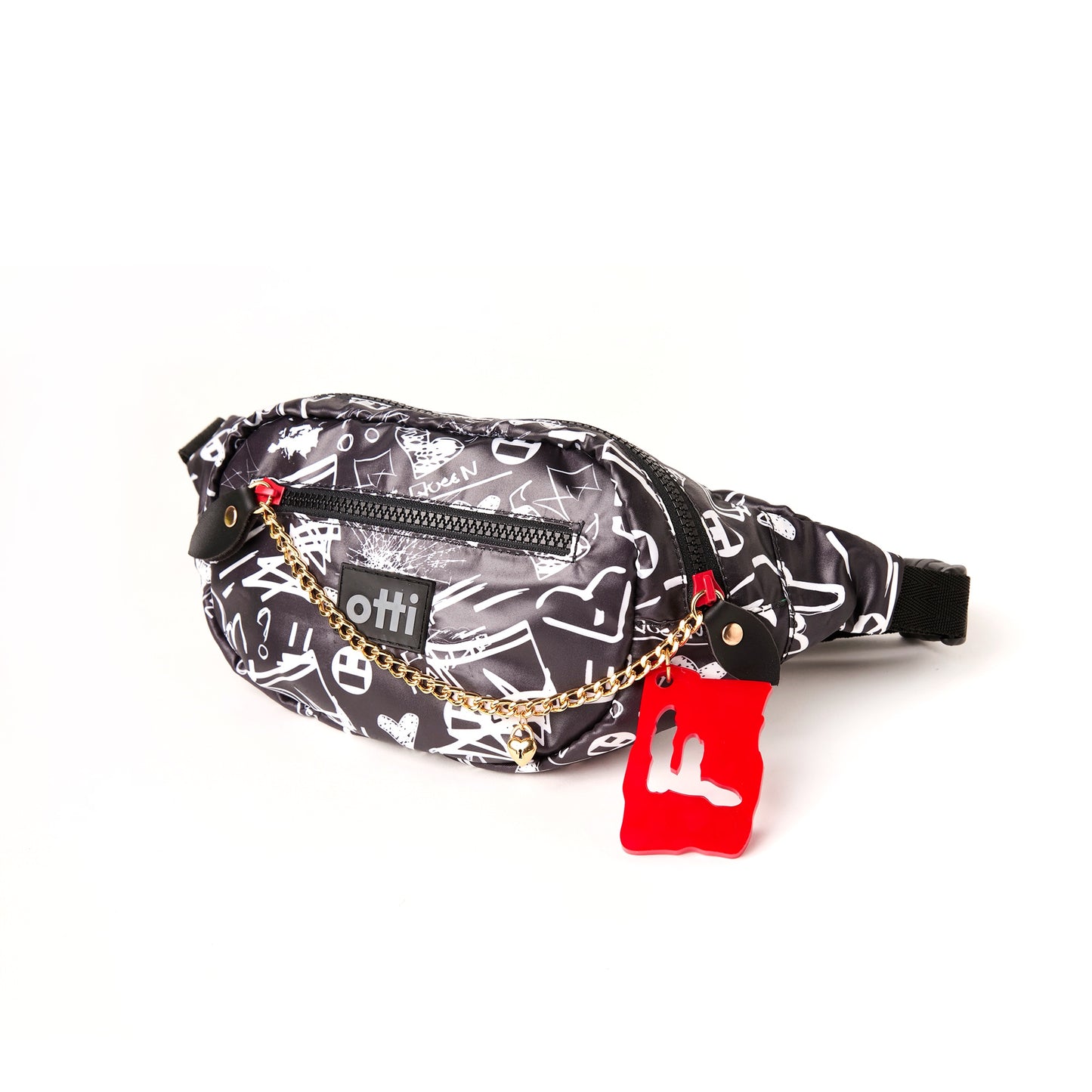 Pochete Queens Crown Black Preto