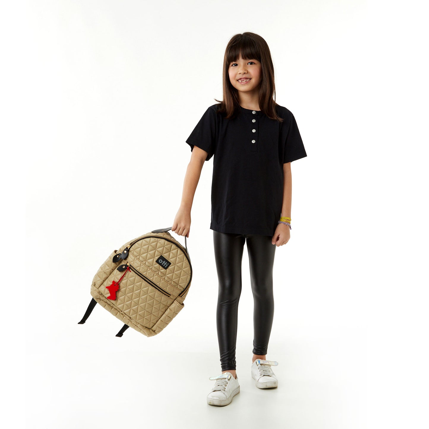 Mochila Pequena Matelassê Khaki