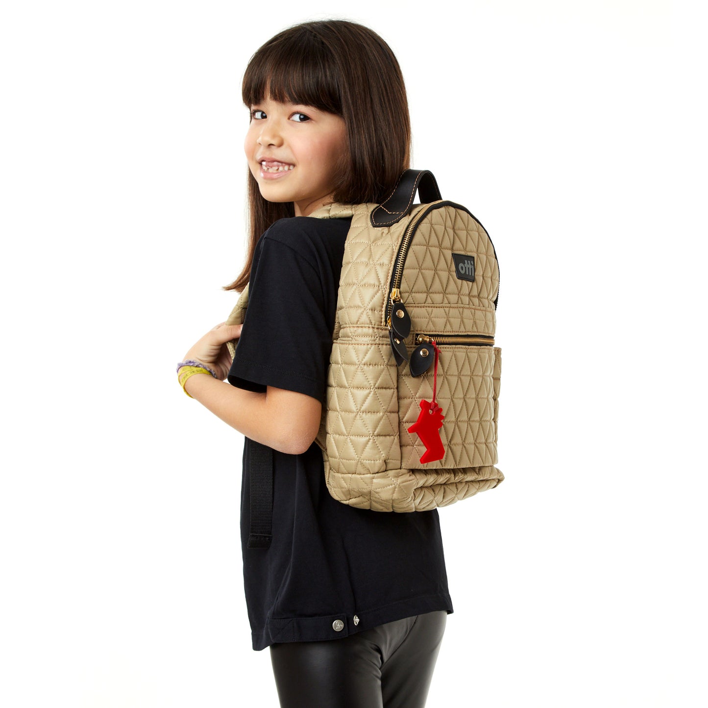 Mochila Pequena Matelassê Khaki