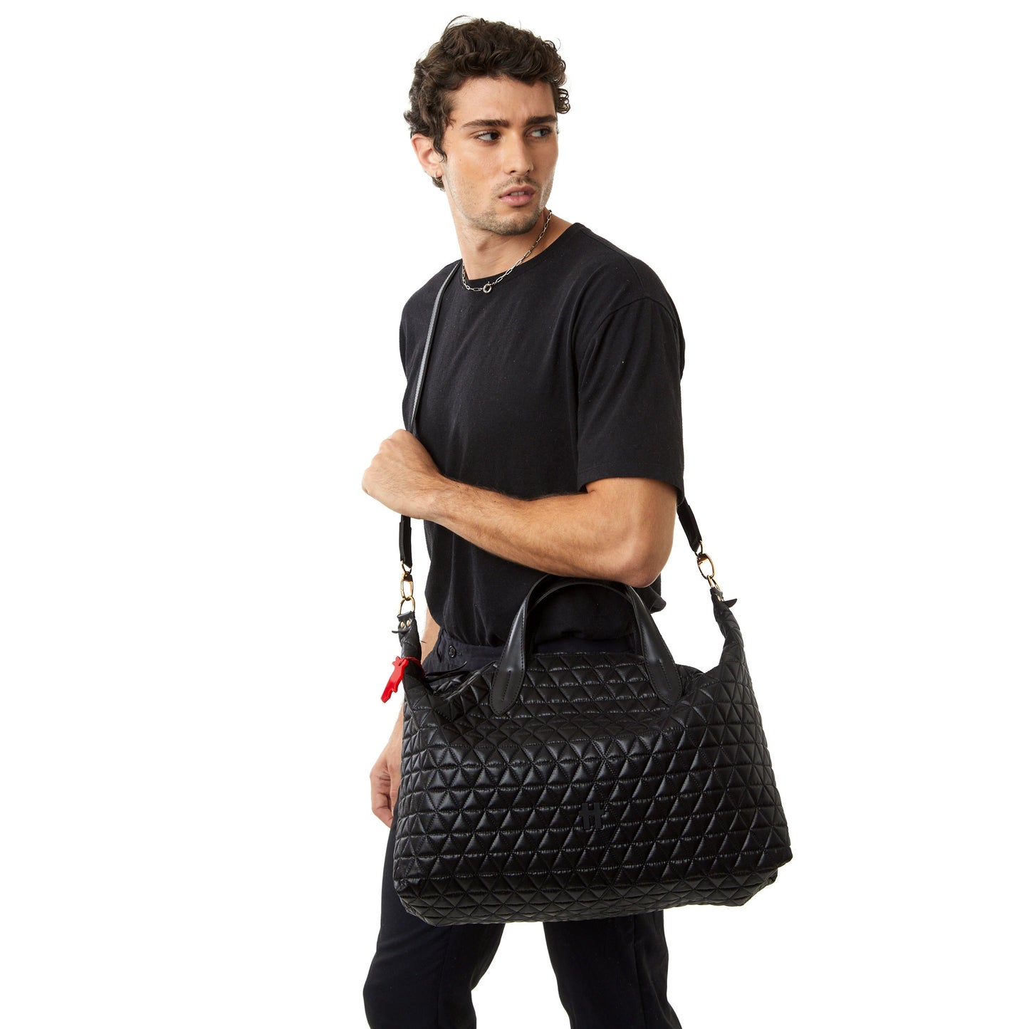 Bolsa Matelassê Weekender Preto