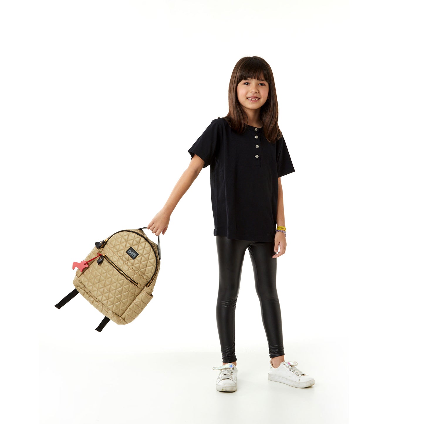 Mochila Pequena Matelassê Khaki