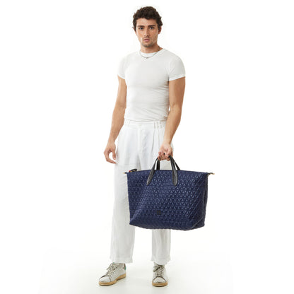 Bolsa Matelassê Weekender Azul Marinho