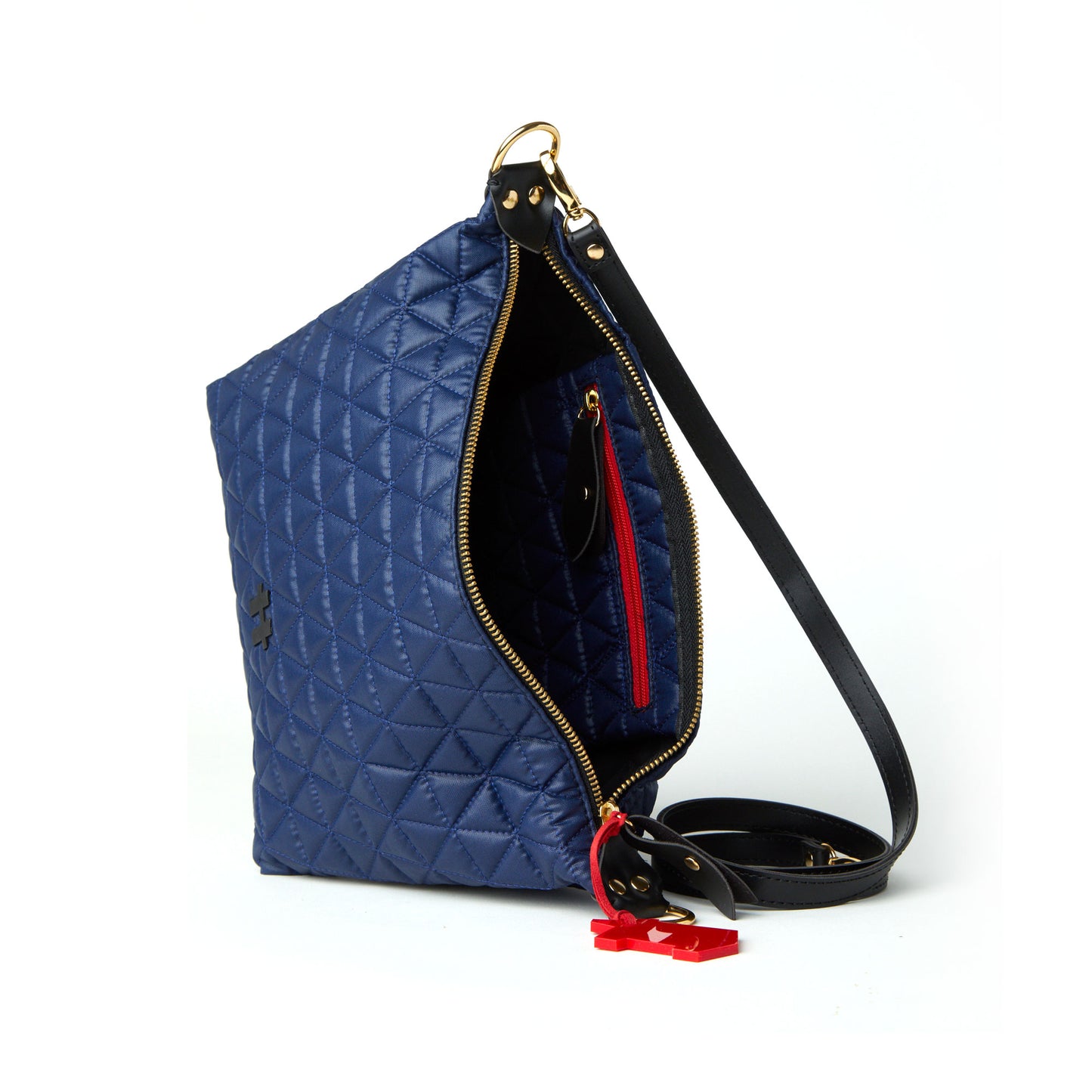 Bolsa Matelassê Pequena Azul Marinho